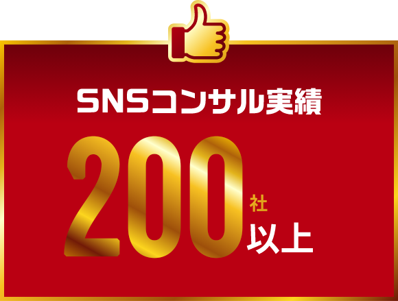 SNSコンサル実績100社以上