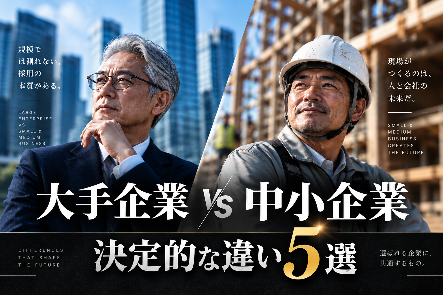 【採用戦略】大手と中小企業の決定的な違い5選